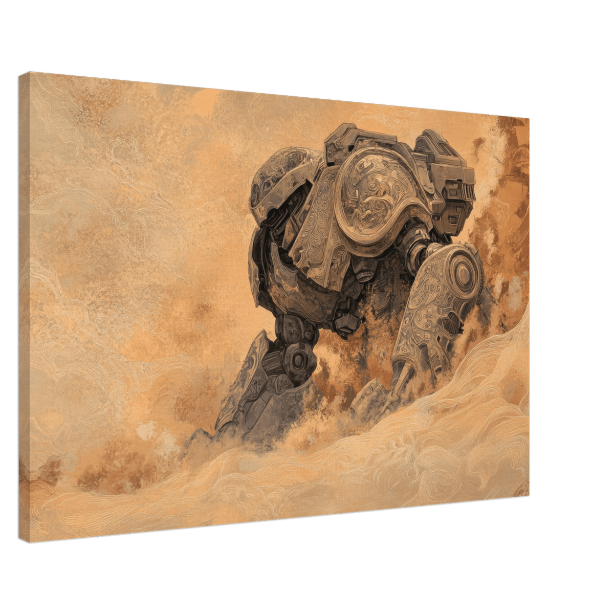 The Forgotten Titan A giant ancient mech partial 2 - Shop Ai Art WebShop - Digital Art online Store