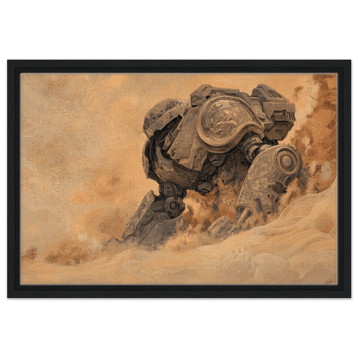 The Forgotten Titan A giant ancient mech partial 2 - Shop Ai Art WebShop - Digital Art online Store