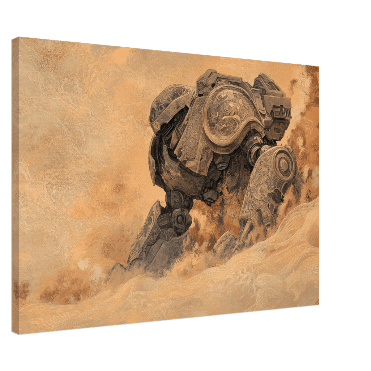 The Forgotten Titan A giant ancient mech partial 2 - Shop Ai Art WebShop - Digital Art online Store