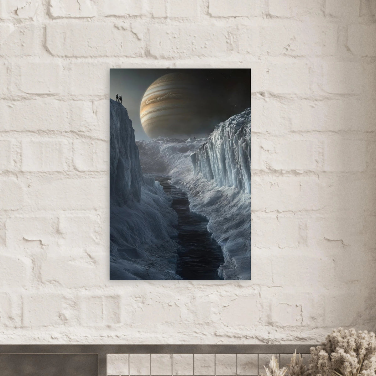 The Frozen Wasteland of Europa An expedition tea 2 - Shop Ai Art WebShop - Digital Art online Store