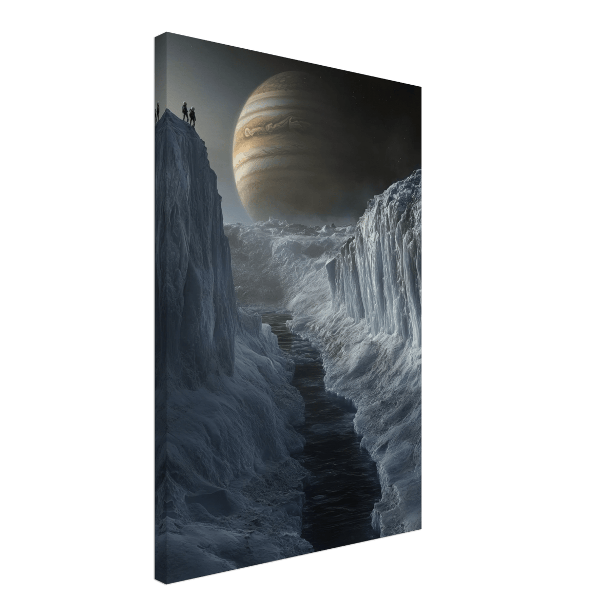 The Frozen Wasteland of Europa An expedition tea 2 - Shop Ai Art WebShop - Digital Art online Store