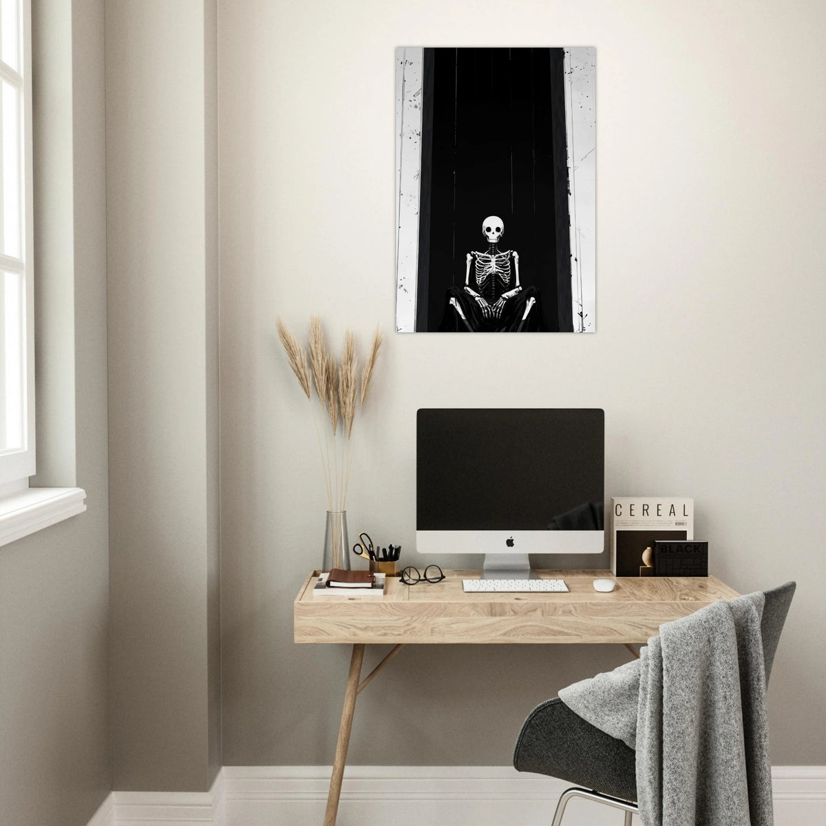 The Hollow King A haunting minimalist piece feat - Shop Ai Art WebShop - Digital Art online Store