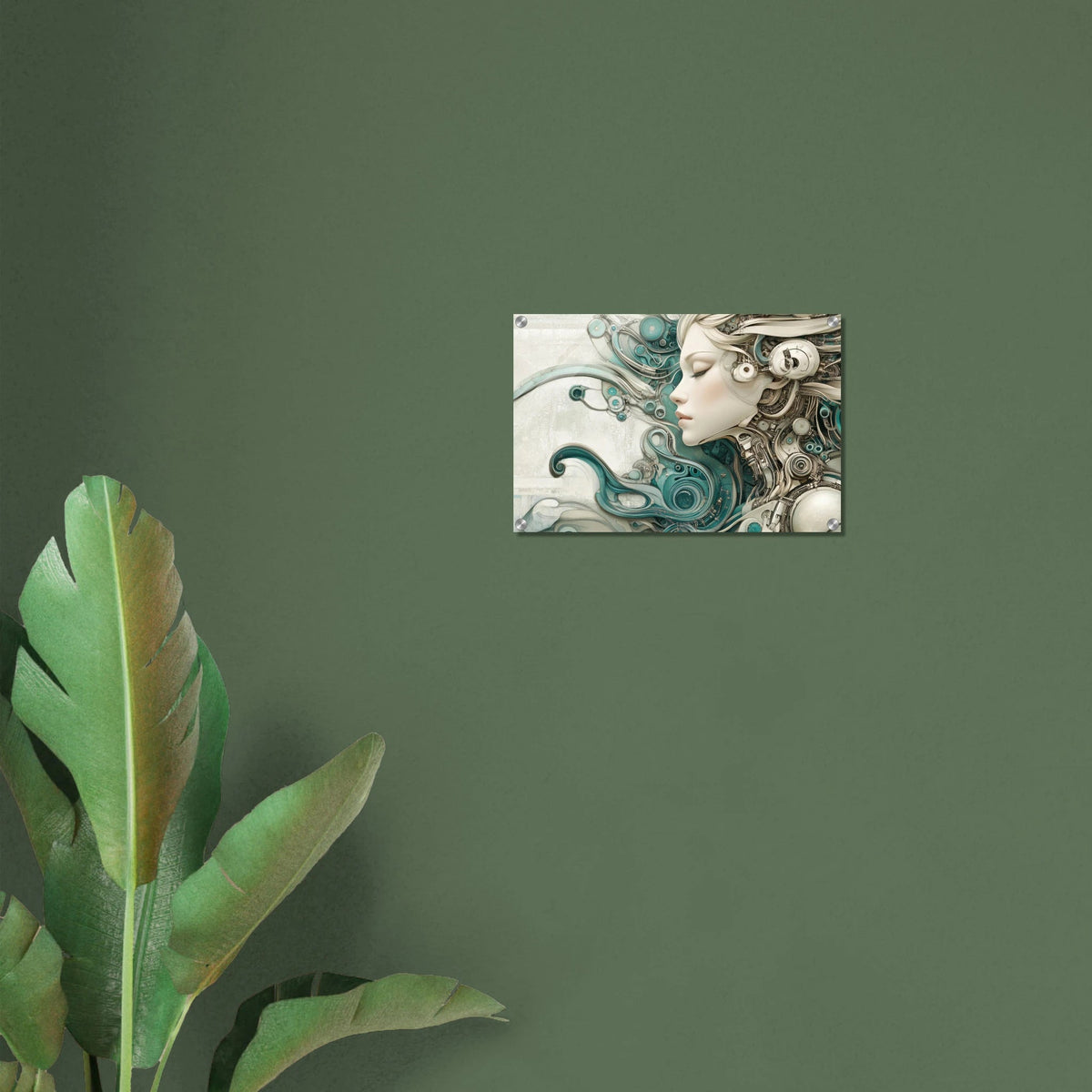 The Mechanical Siren A portrait of an android 2 - Shop Ai Art WebShop - Digital Art online Store