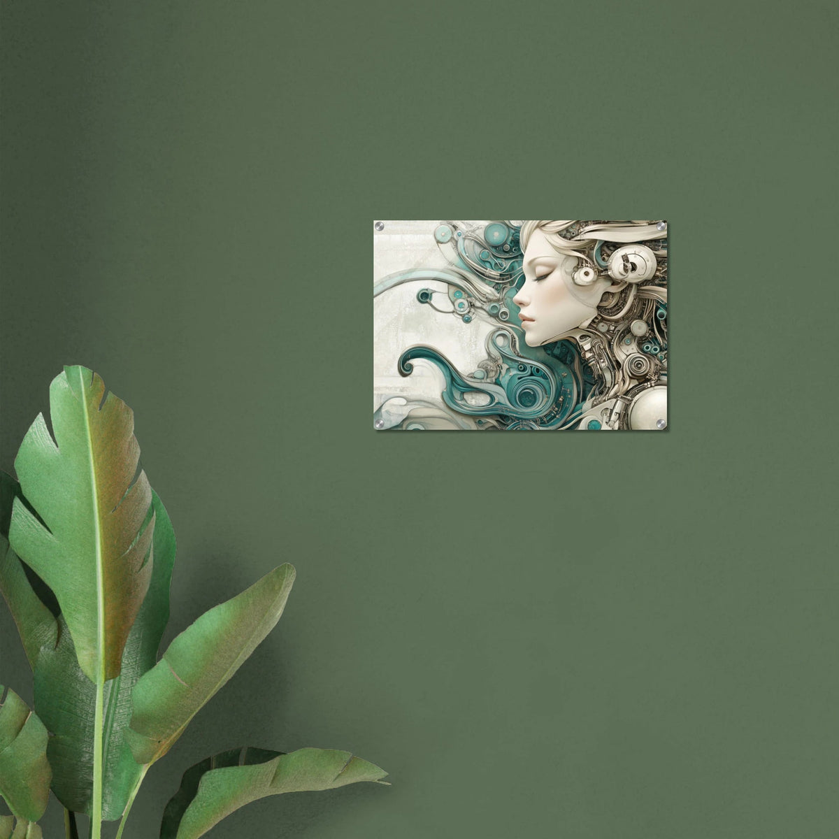The Mechanical Siren A portrait of an android 2 - Shop Ai Art WebShop - Digital Art online Store