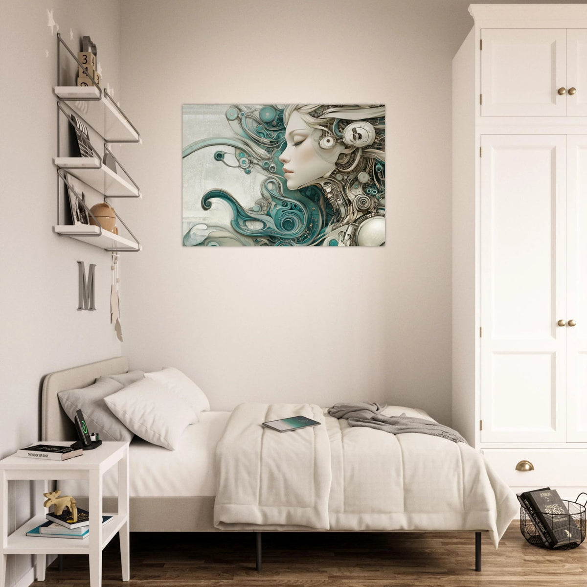 The Mechanical Siren A portrait of an android 2 - Shop Ai Art WebShop - Digital Art online Store