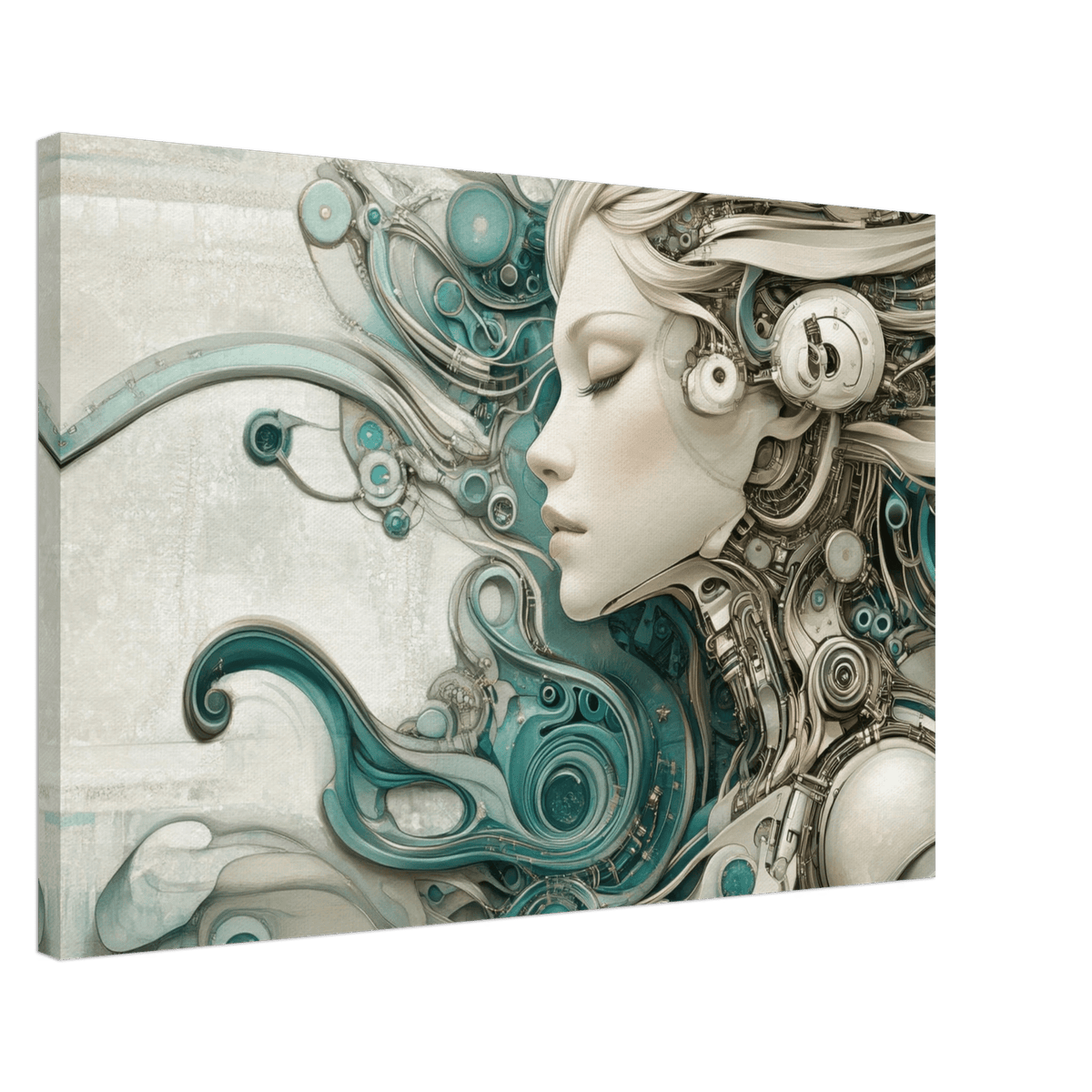 The Mechanical Siren A portrait of an android 2 - Shop Ai Art WebShop - Digital Art online Store