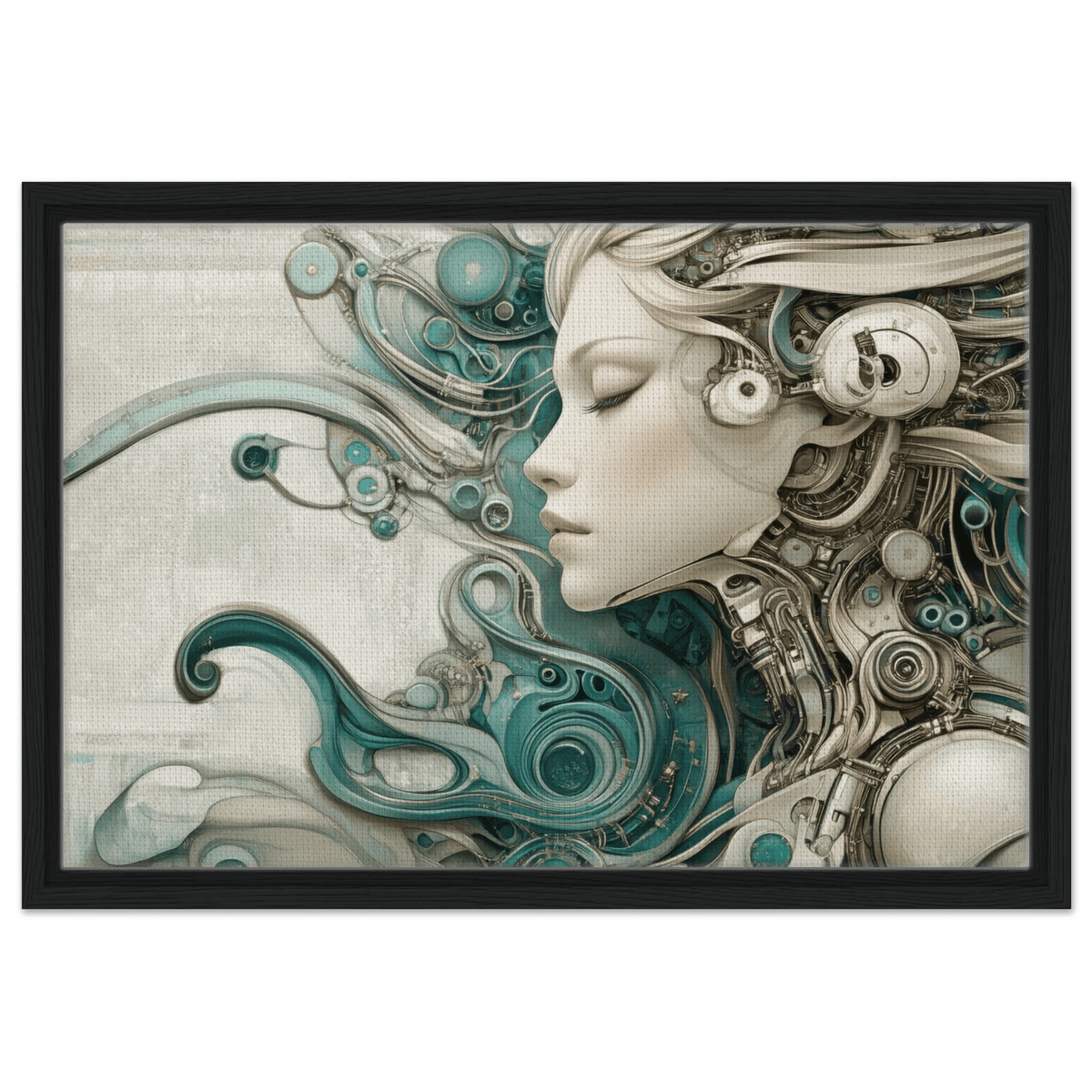 The Mechanical Siren A portrait of an android 2 - Shop Ai Art WebShop - Digital Art online Store
