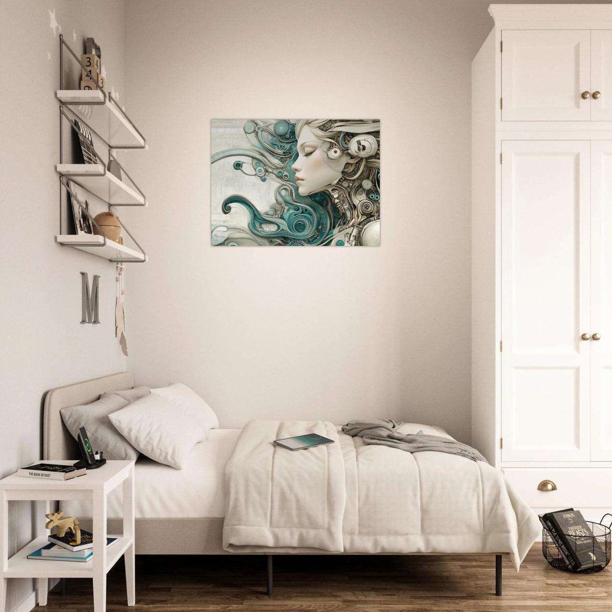 The Mechanical Siren A portrait of an android 2 - Shop Ai Art WebShop - Digital Art online Store
