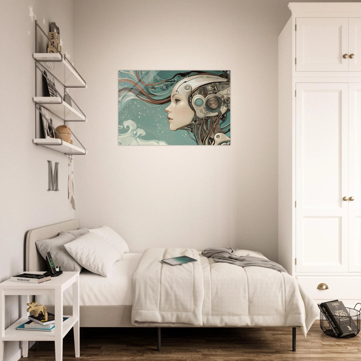 The Mechanical Siren A portrait of an android - Shop Ai Art WebShop - Digital Art online Store