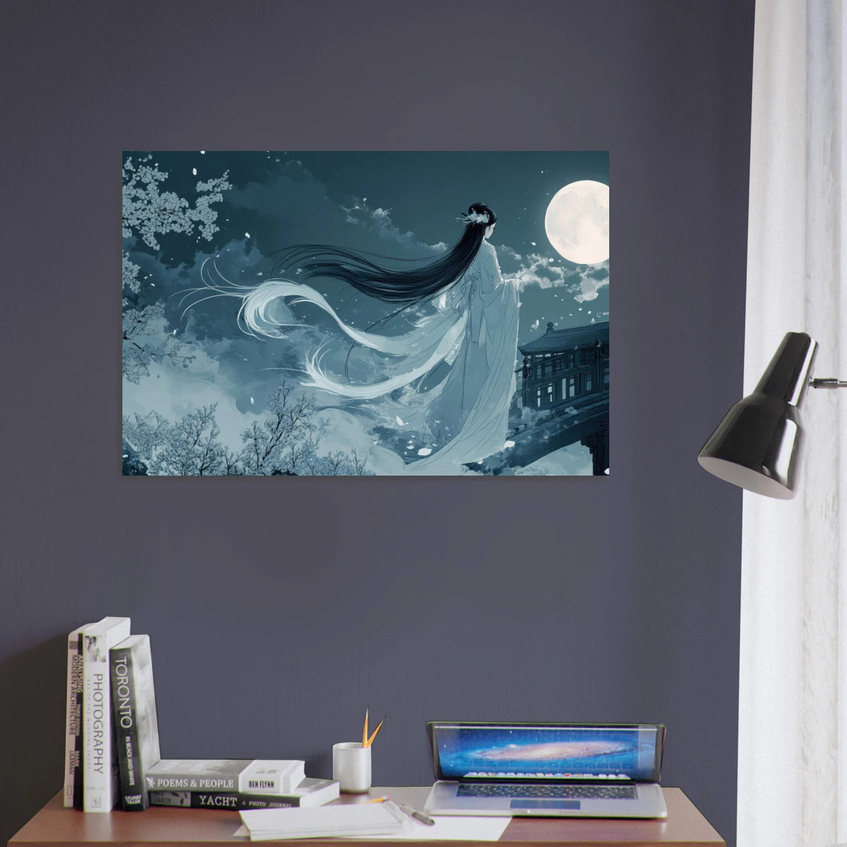 The Moonlit Kitsune Spirit Japanese Ukiyo - e Over 3 - Shop Ai Art WebShop - Digital Art online Store