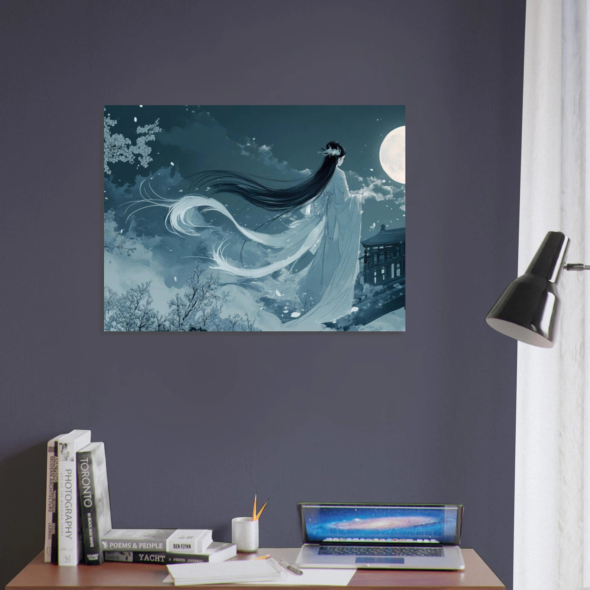 The Moonlit Kitsune Spirit Japanese Ukiyo - e Over 3 - Shop Ai Art WebShop - Digital Art online Store