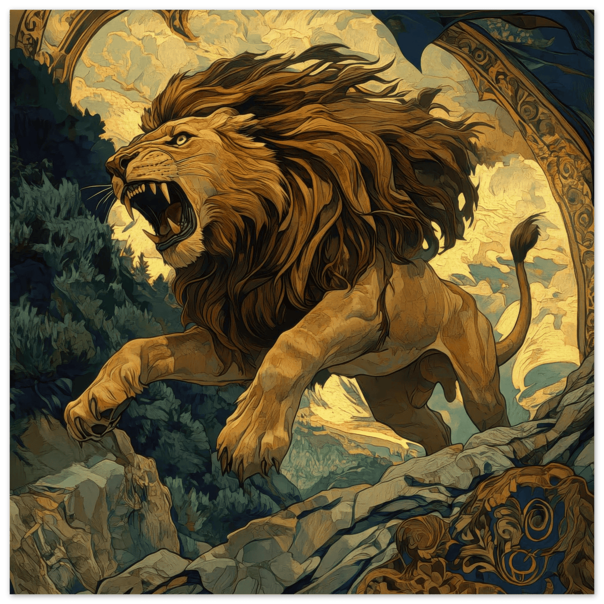 The Nemean Lion - Shop Ai Art WebShop - Digital Art online Store