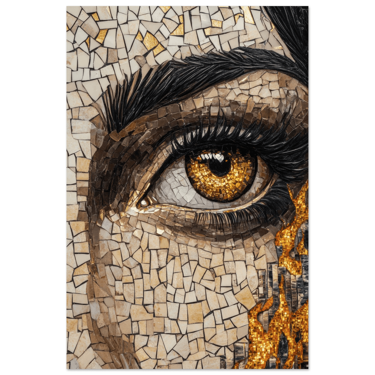 The Oracles Forbidden Prophecy Byzantine Mosaic 2 - Shop Ai Art WebShop - Digital Art online Store