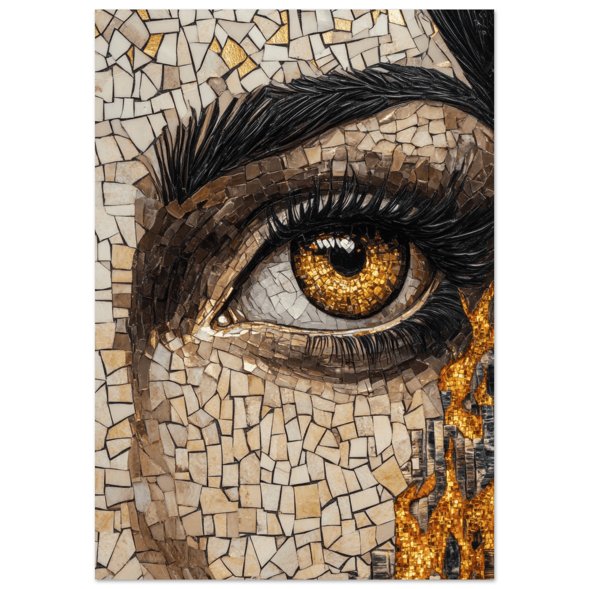 The Oracles Forbidden Prophecy Byzantine Mosaic 2 - Shop Ai Art WebShop - Digital Art online Store