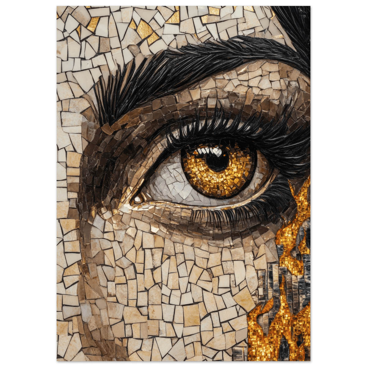 The Oracles Forbidden Prophecy Byzantine Mosaic 2 - Shop Ai Art WebShop - Digital Art online Store