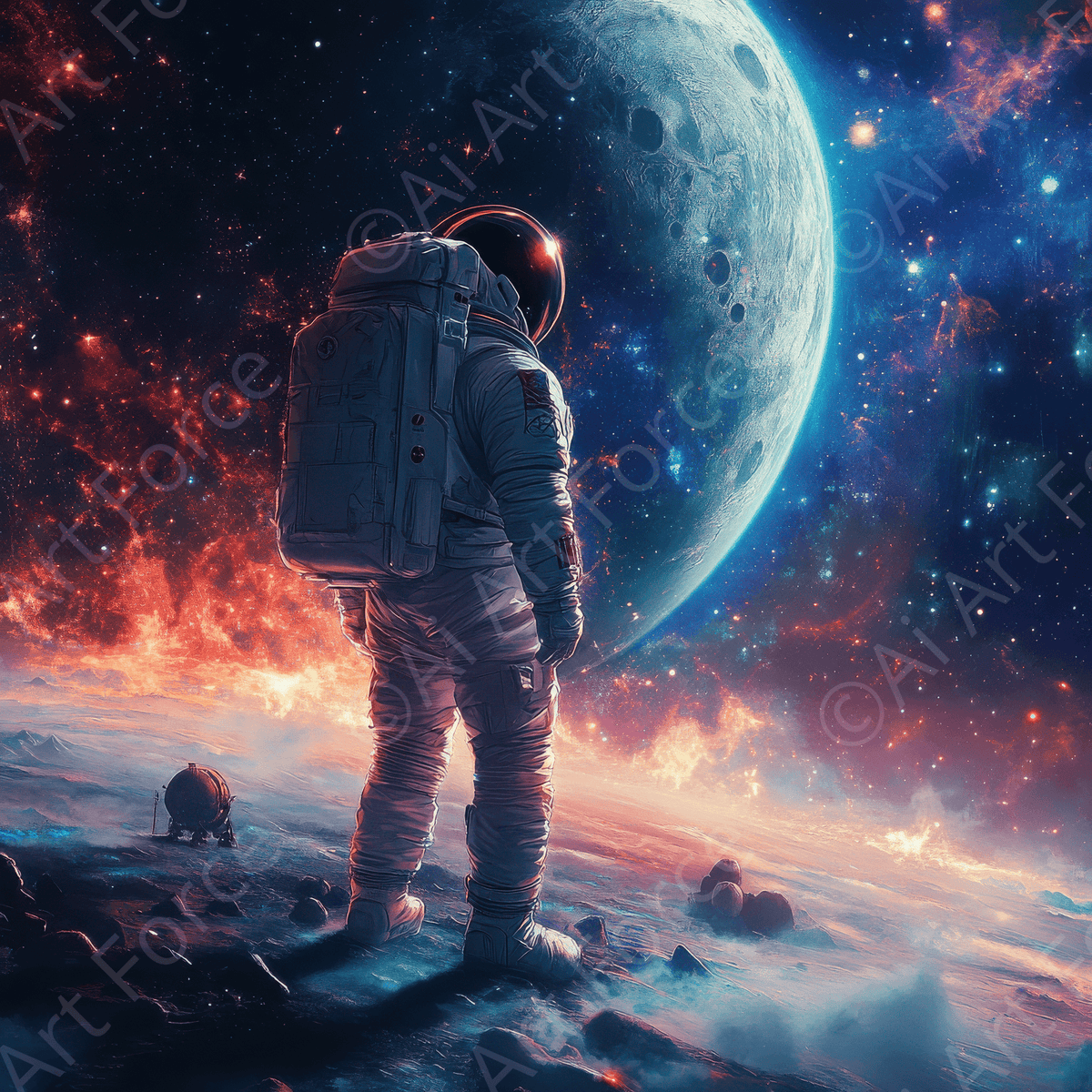 The role of space exploration in uniting humanity 3 - Shop Ai Art WebShop - Digital Art online Store