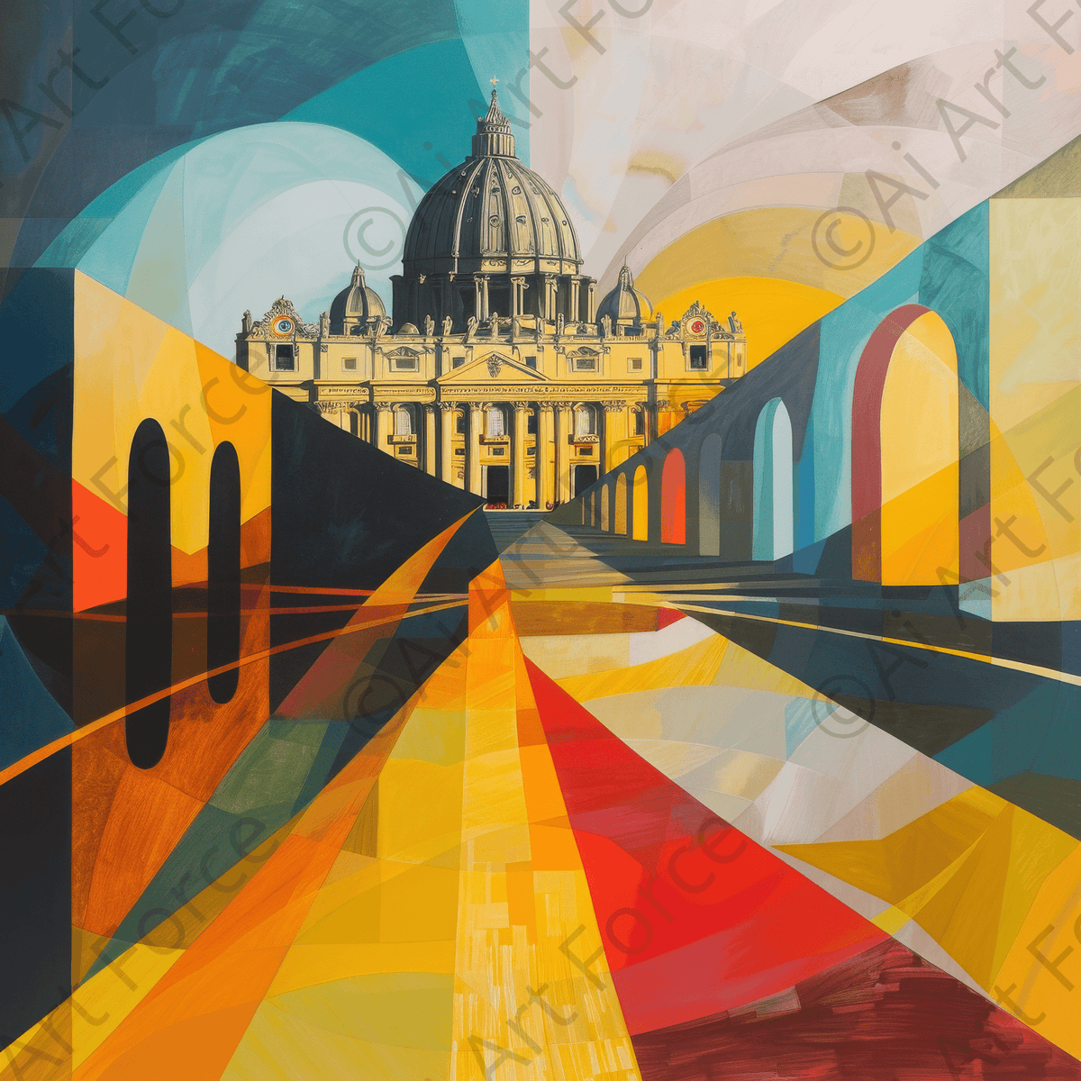 The Sacred Vesture abstract art style 2 - Shop Ai Art WebShop - Digital Art online Store
