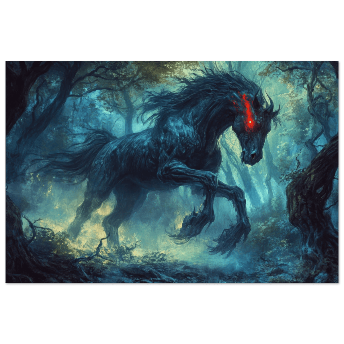 The Shadow Centaur of the Forgotten Forest Dark - Shop Ai Art WebShop - Digital Art online Store