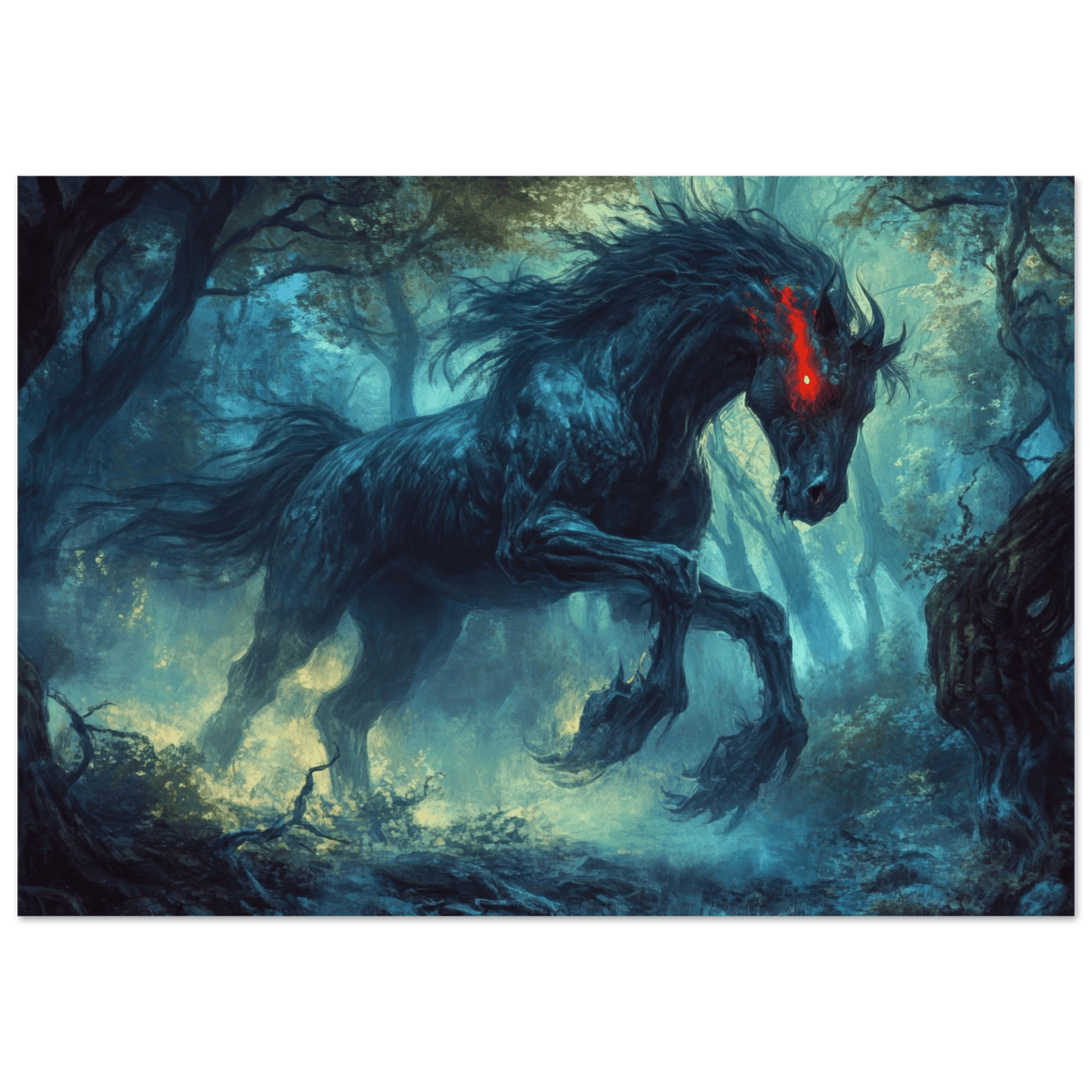 The Shadow Centaur of the Forgotten Forest Dark - Shop Ai Art WebShop - Digital Art online Store