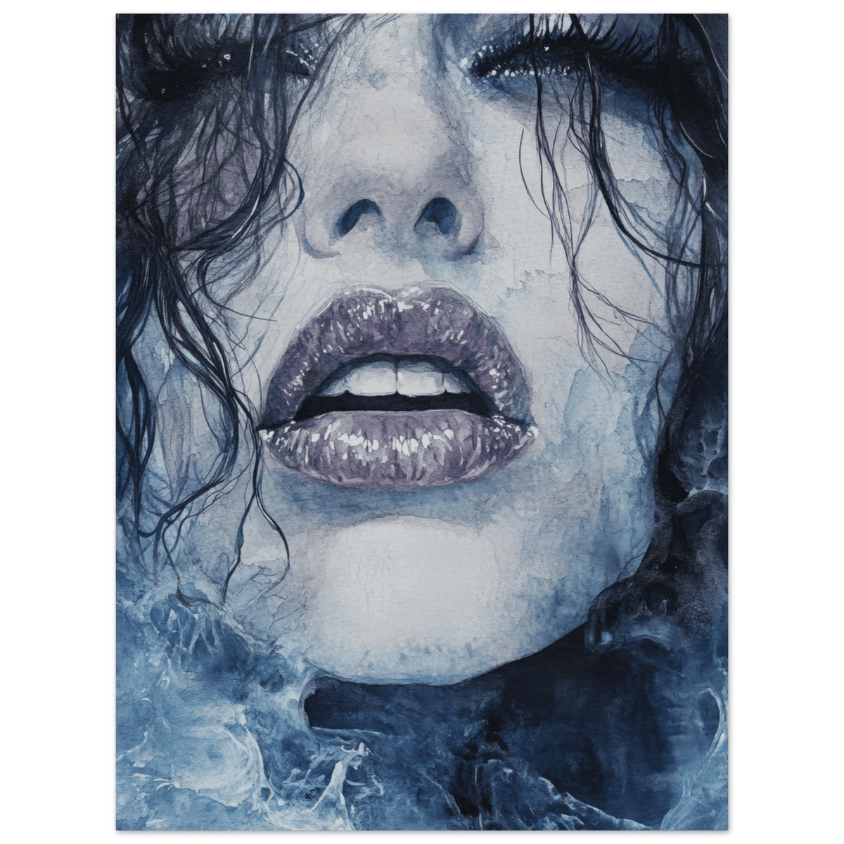 The Sirens Lament Gothic Watercolor Extreme Los 4 - Shop Ai Art WebShop - Digital Art online Store