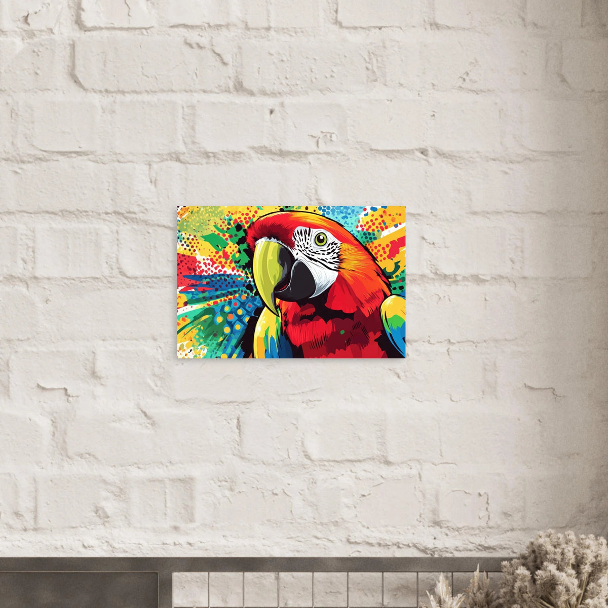 Vibrant Pop Art Parrot A colorful parrot depicted - Shop Ai Art WebShop - Digital Art online Store