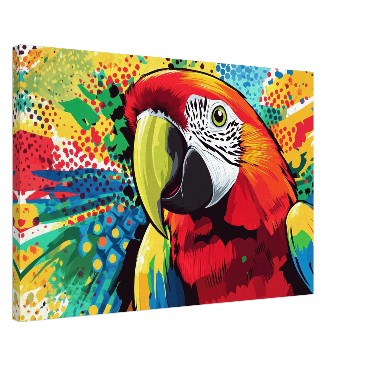 Vibrant Pop Art Parrot A colorful parrot depicted - Shop Ai Art WebShop - Digital Art online Store