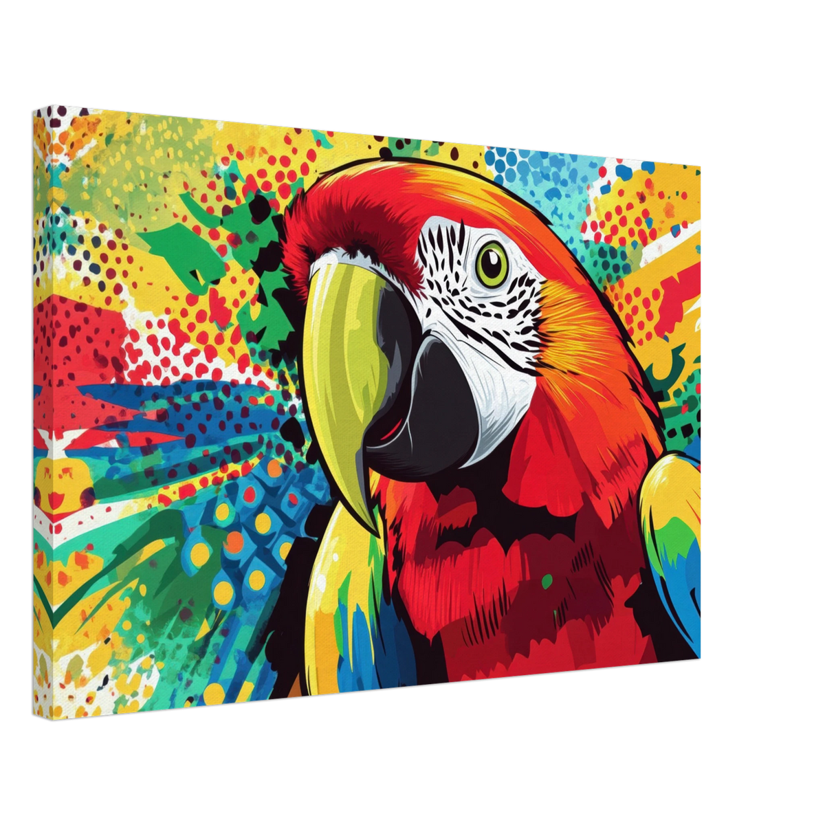 Vibrant Pop Art Parrot A colorful parrot depicted - Shop Ai Art WebShop - Digital Art online Store