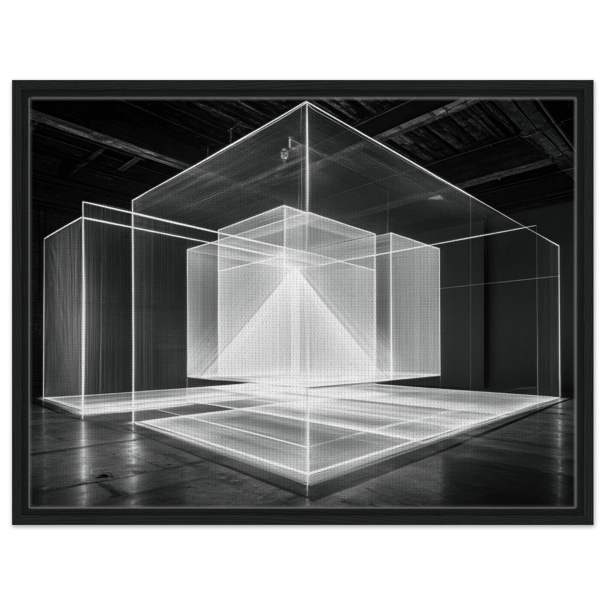 Void Architecture Impossible geometric structure 2 - Shop Ai Art WebShop - Digital Art online Store