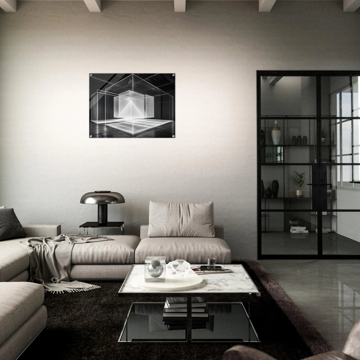 Void Architecture Impossible geometric structure 2 - Shop Ai Art WebShop - Digital Art online Store