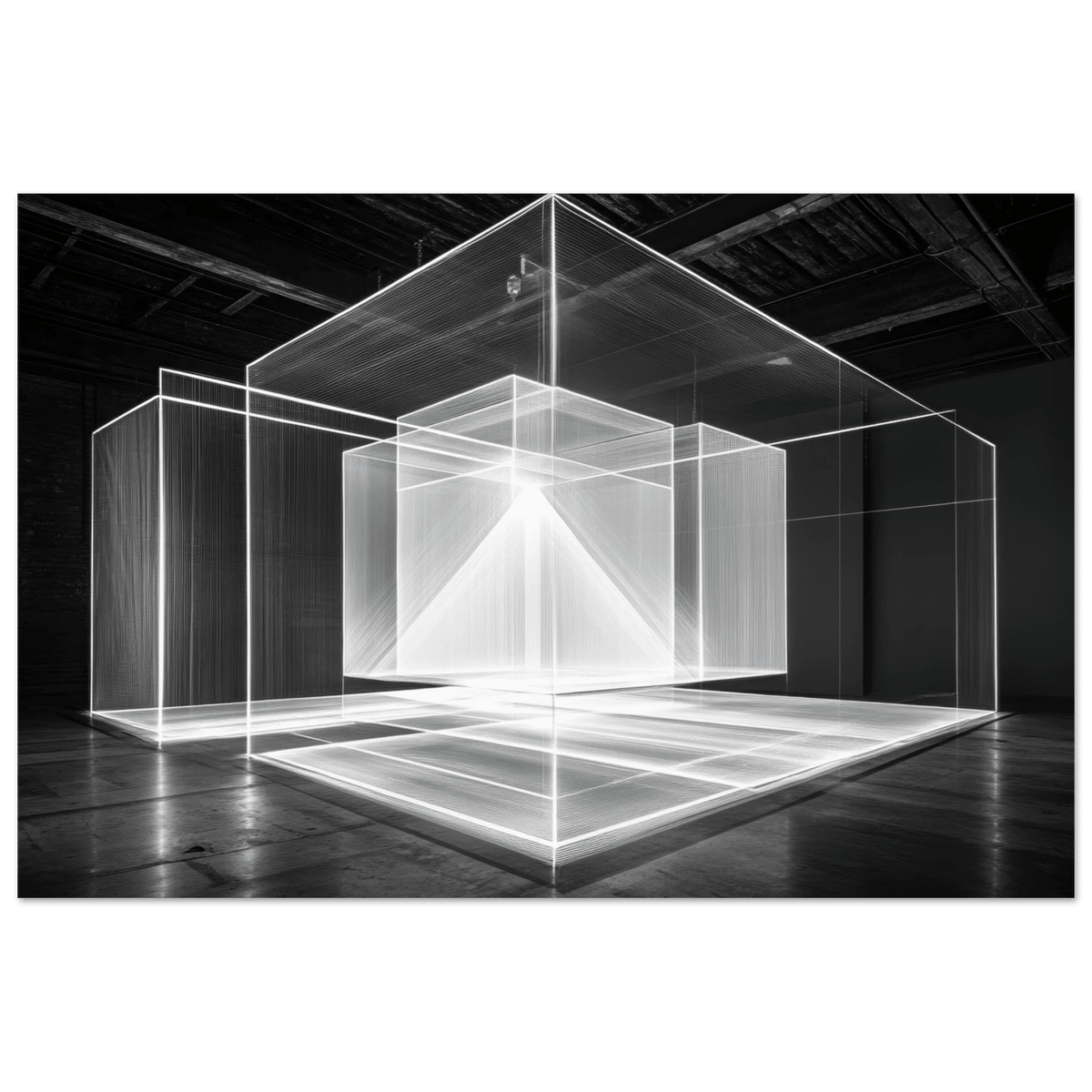 Void Architecture Impossible geometric structure 2 - Shop Ai Art WebShop - Digital Art online Store