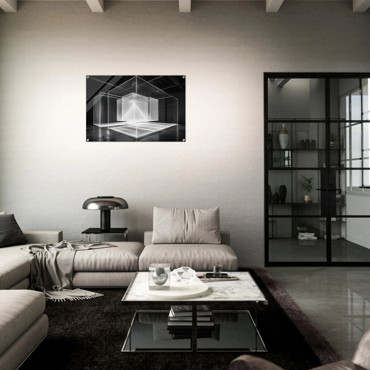 Void Architecture Impossible geometric structure 2 - Shop Ai Art WebShop - Digital Art online Store