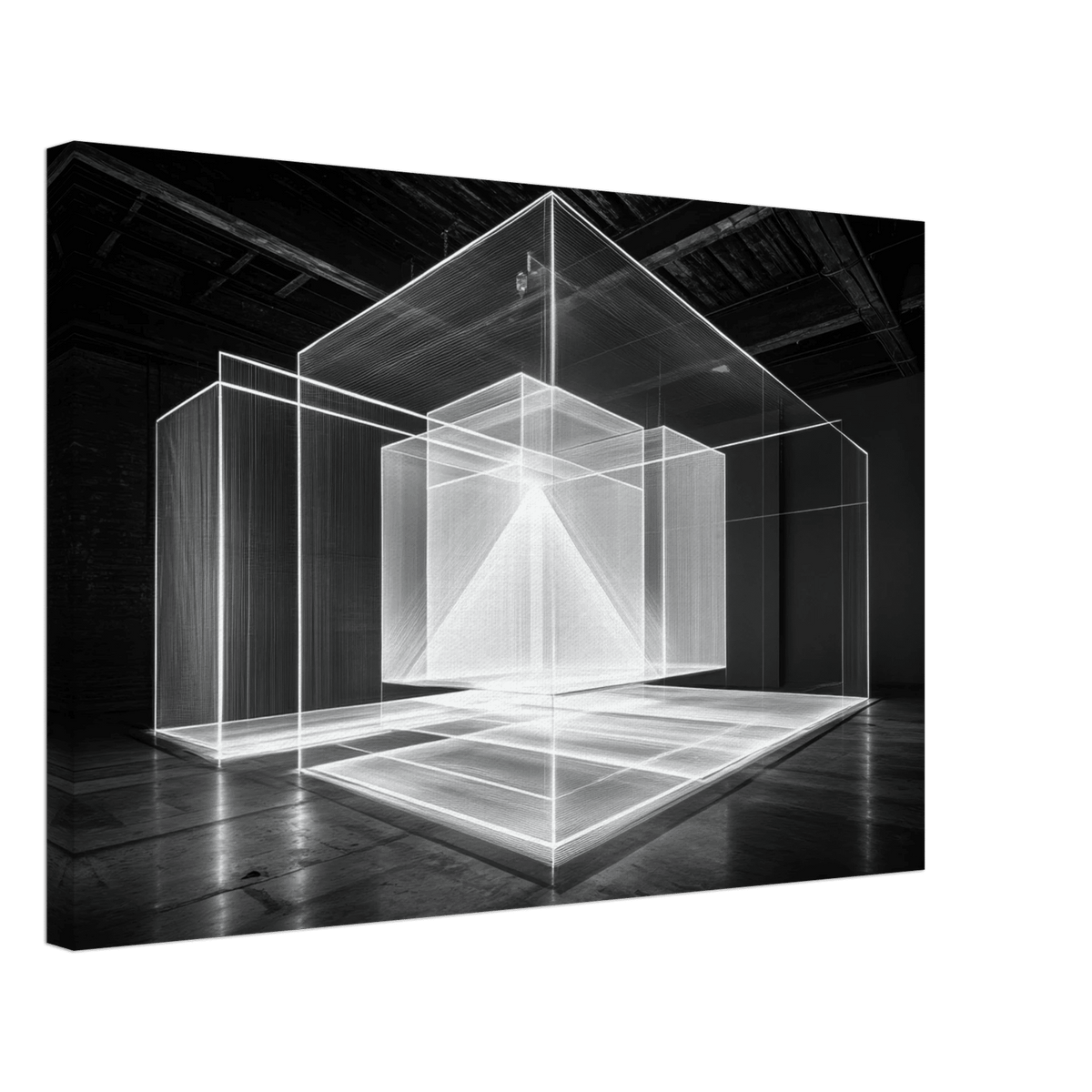 Void Architecture Impossible geometric structure 2 - Shop Ai Art WebShop - Digital Art online Store