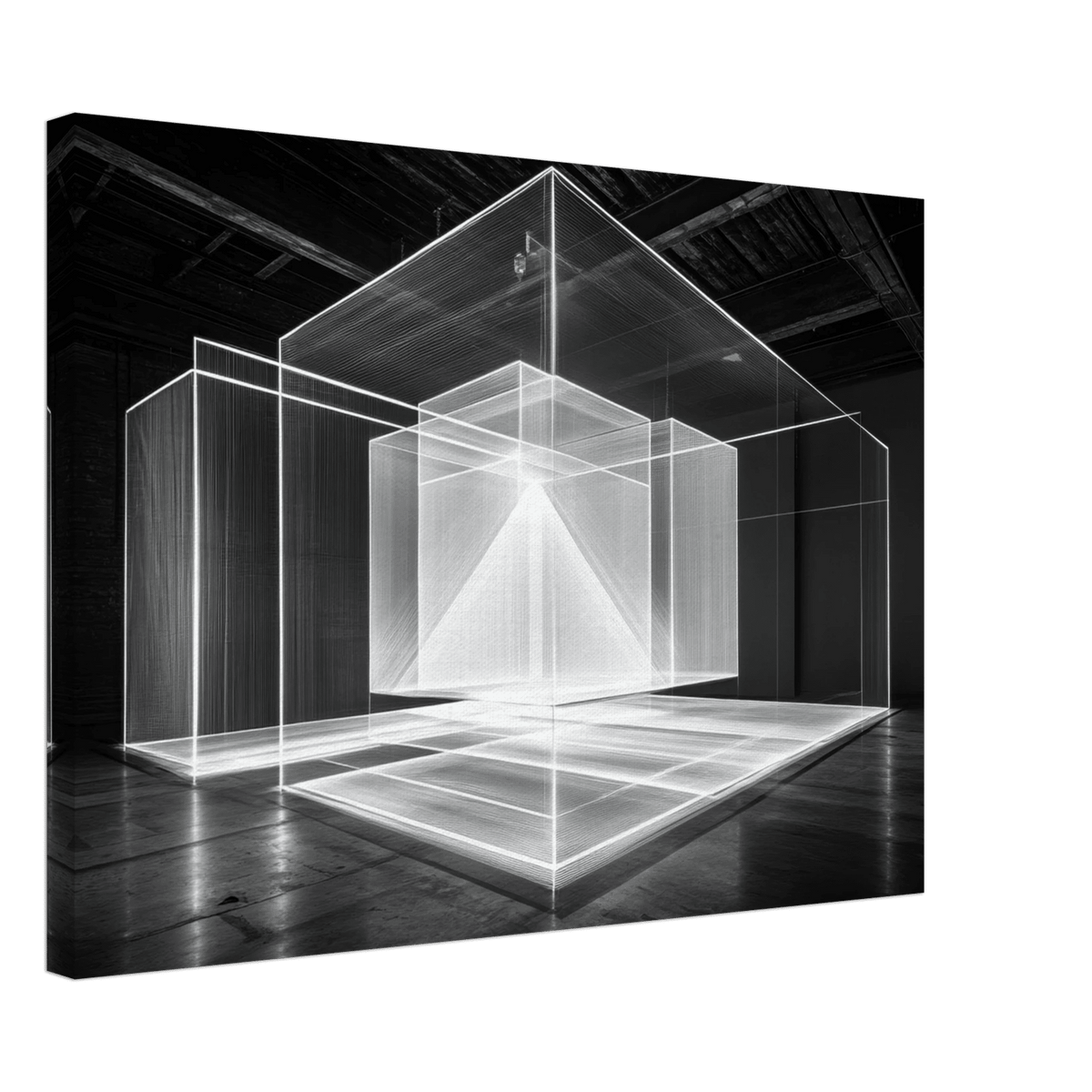 Void Architecture Impossible geometric structure 2 - Shop Ai Art WebShop - Digital Art online Store