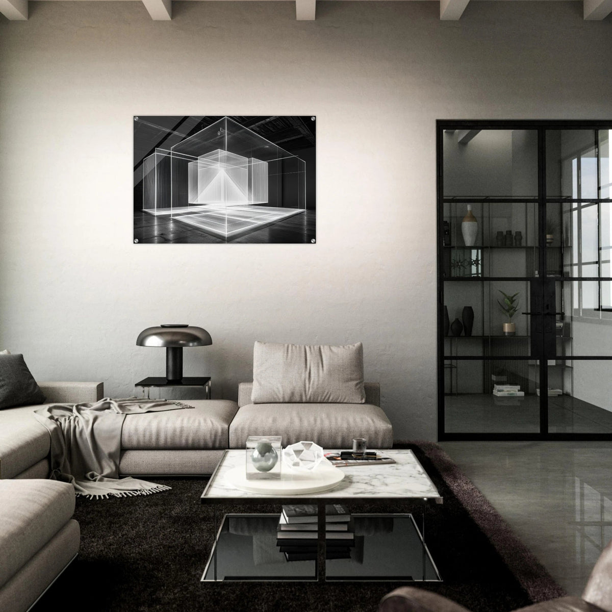 Void Architecture Impossible geometric structure 2 - Shop Ai Art WebShop - Digital Art online Store