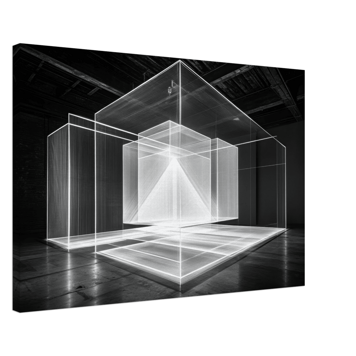 Void Architecture Impossible geometric structure 2 - Shop Ai Art WebShop - Digital Art online Store