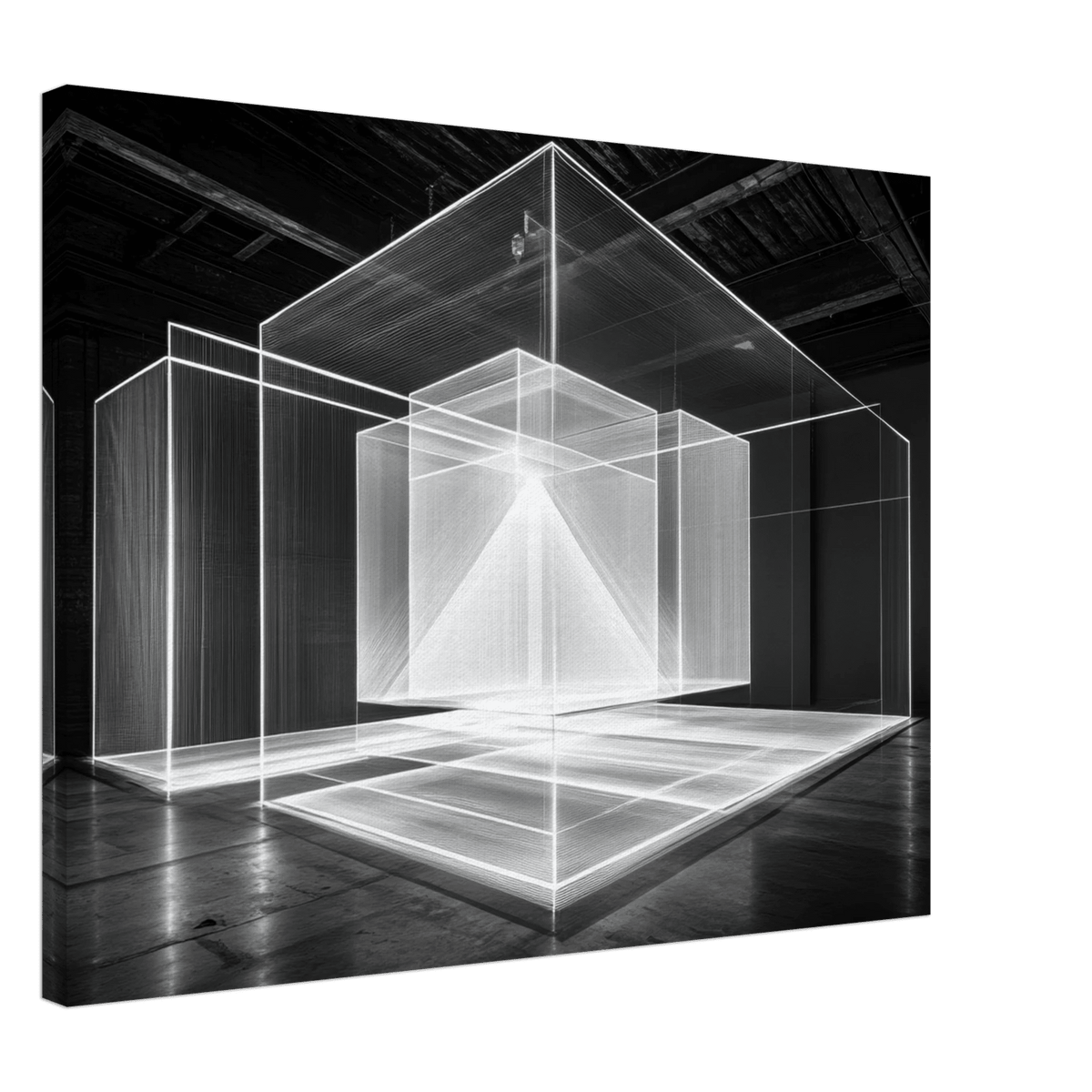 Void Architecture Impossible geometric structure 2 - Shop Ai Art WebShop - Digital Art online Store