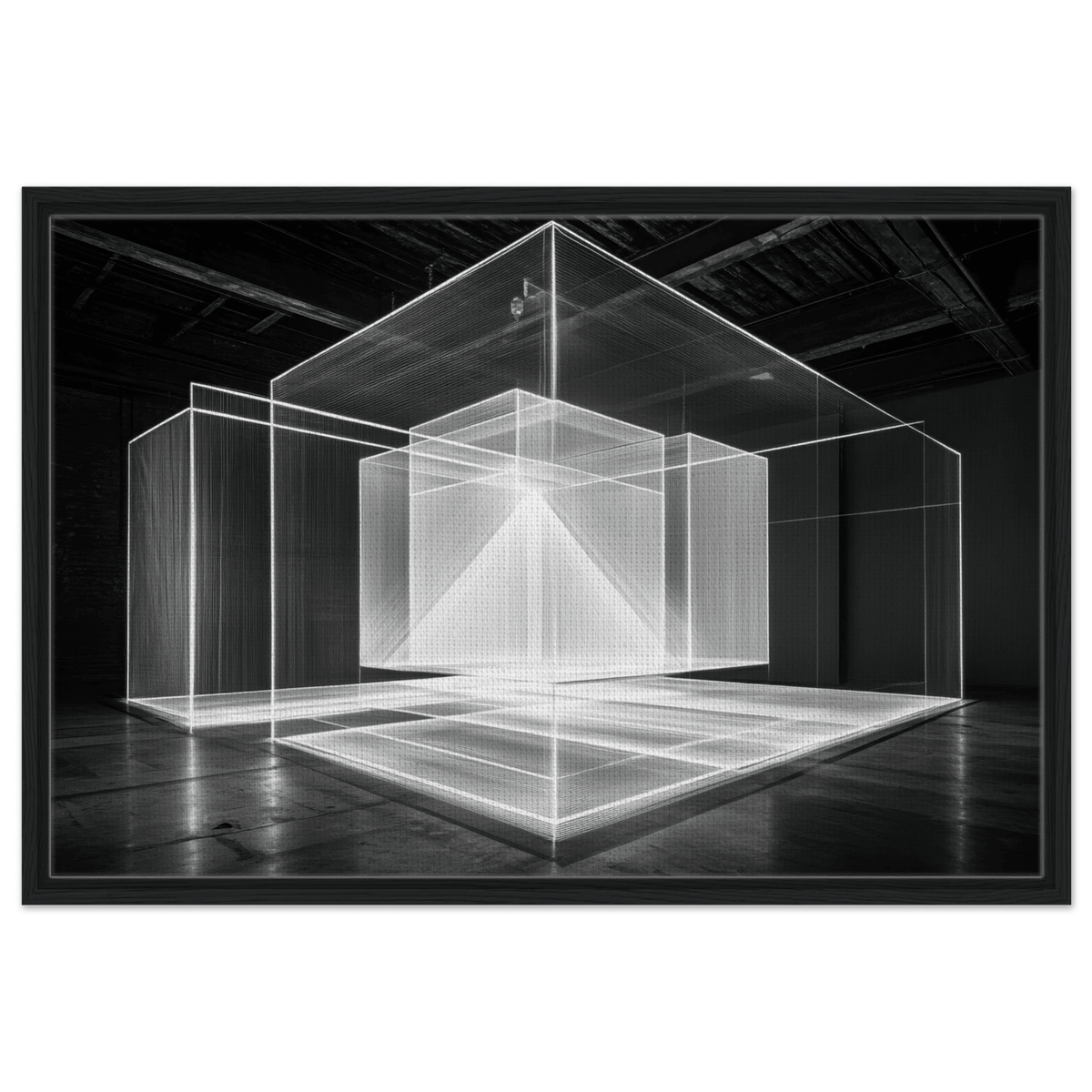 Void Architecture Impossible geometric structure 2 - Shop Ai Art WebShop - Digital Art online Store