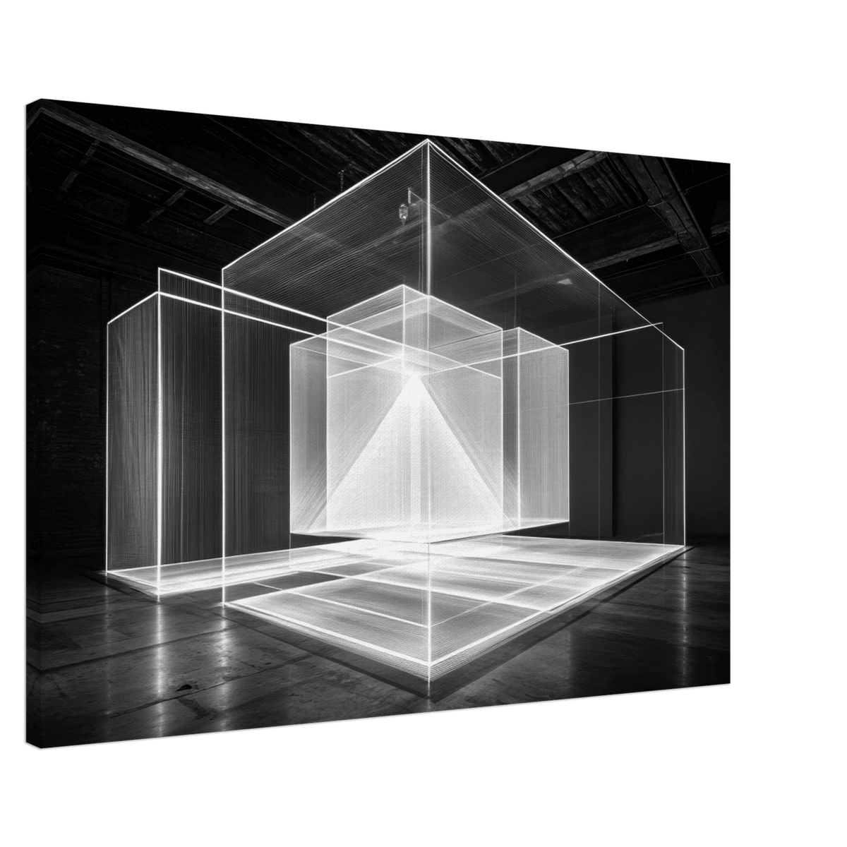 Void Architecture Impossible geometric structure 2 - Shop Ai Art WebShop - Digital Art online Store