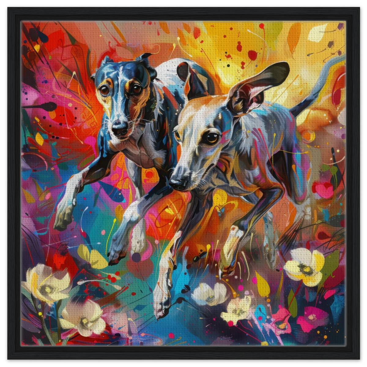 Whippets love playing 3 - Shop Ai Art WebShop - Digital Art online Store