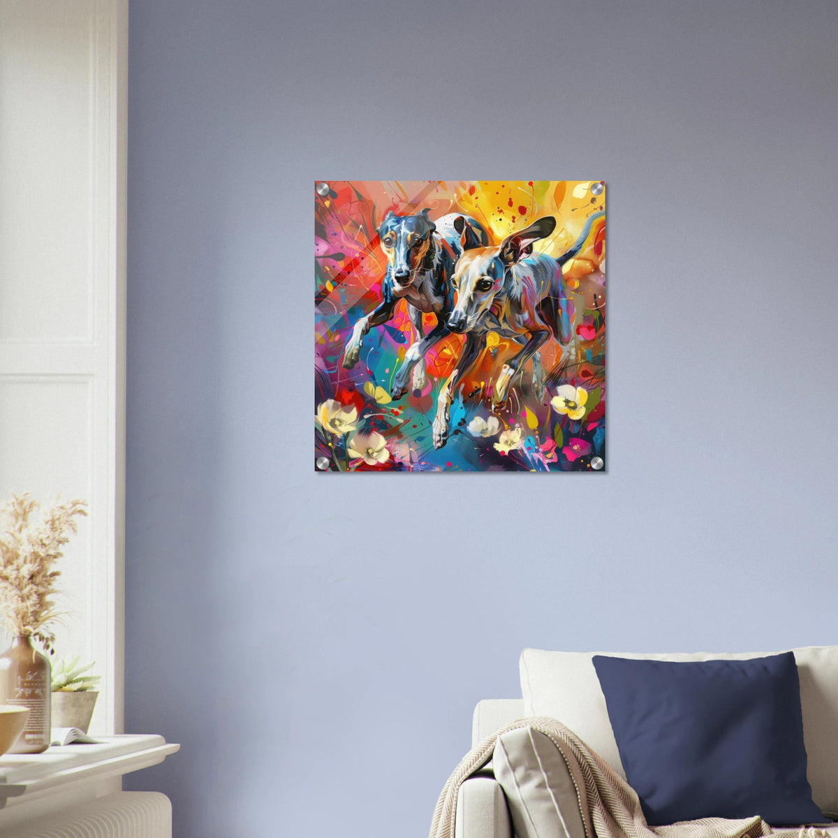Whippets love playing 3 - Shop Ai Art WebShop - Digital Art online Store