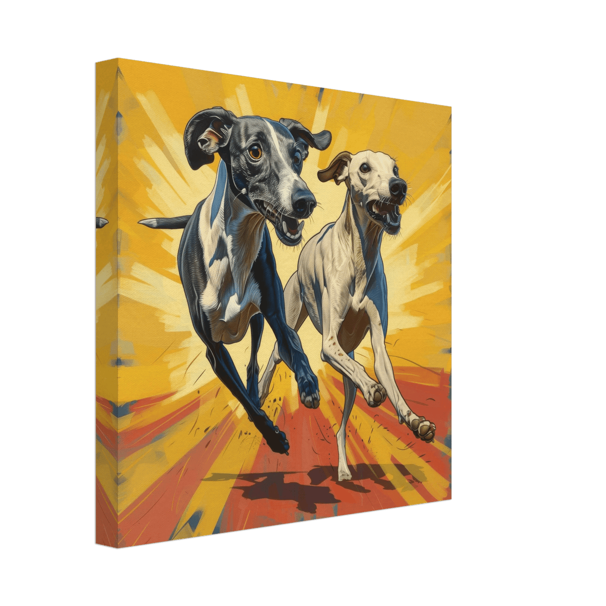 Whippets love playing 4 - Shop Ai Art WebShop - Digital Art online Store
