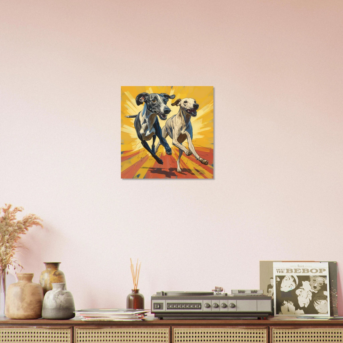 Whippets love playing 4 - Shop Ai Art WebShop - Digital Art online Store