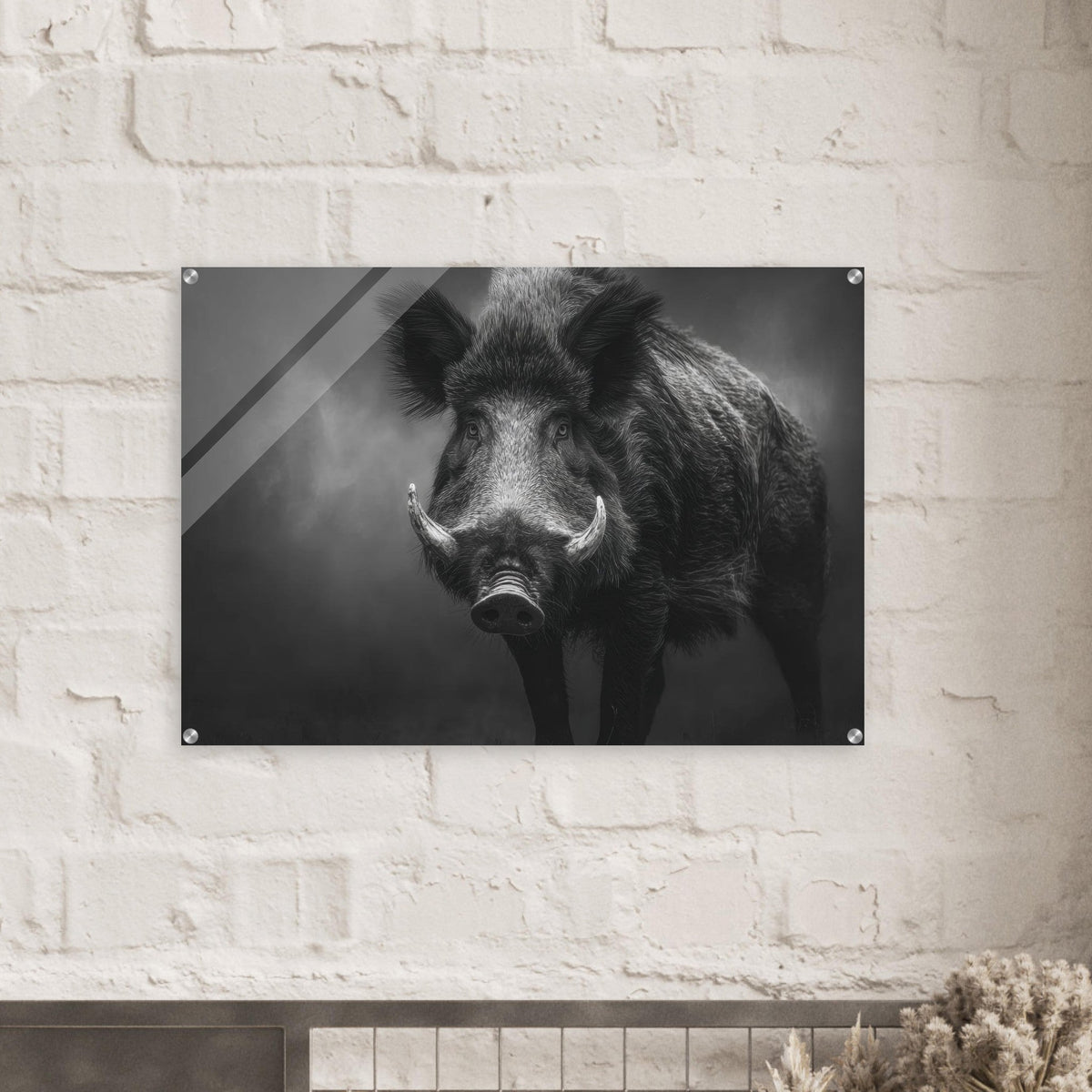 Wild Boar Looking Directly Forward Bristled - Shop Ai Art WebShop - Digital Art online Store