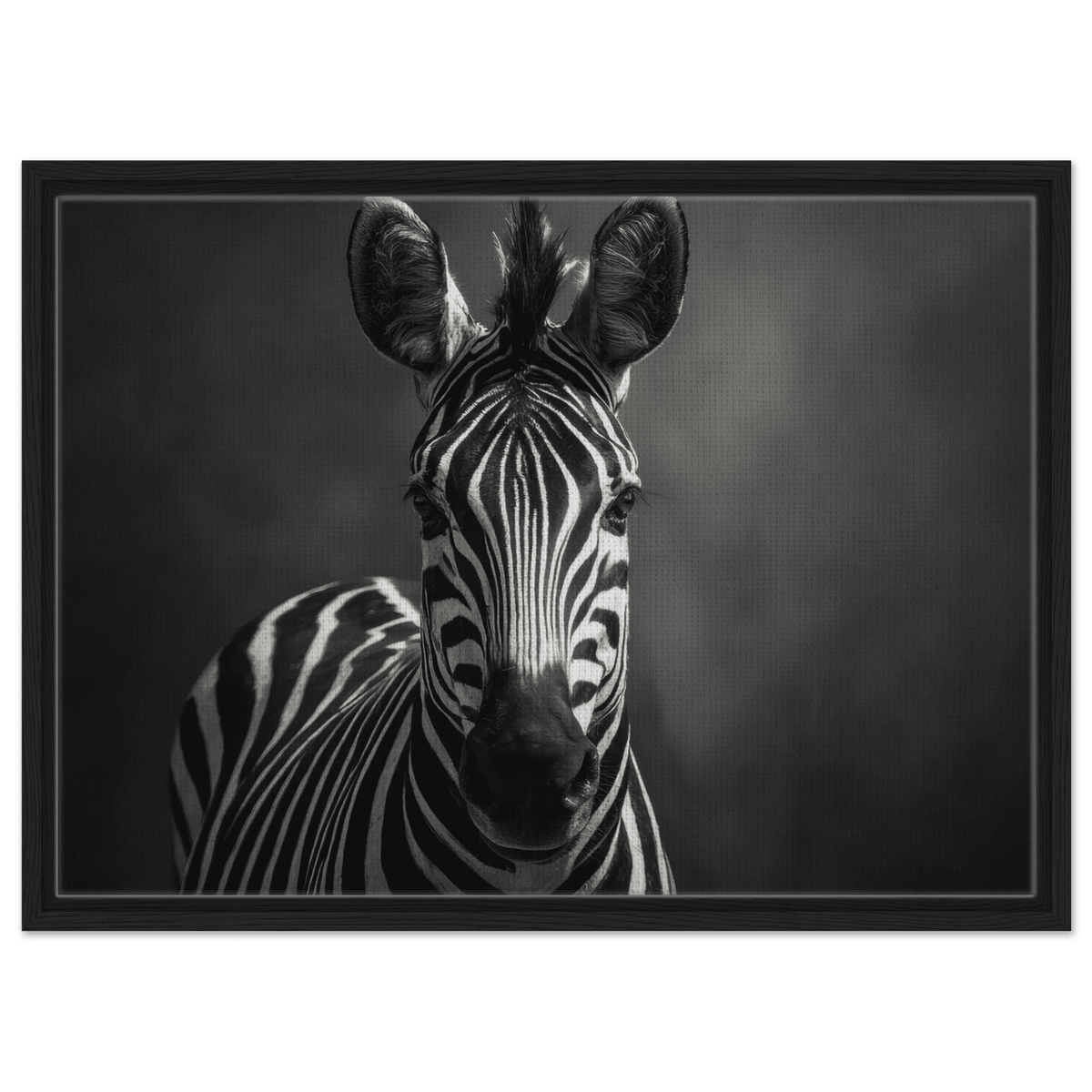 Zebra Head Facing Forward - Shop Ai Art WebShop - Digital Art online Store