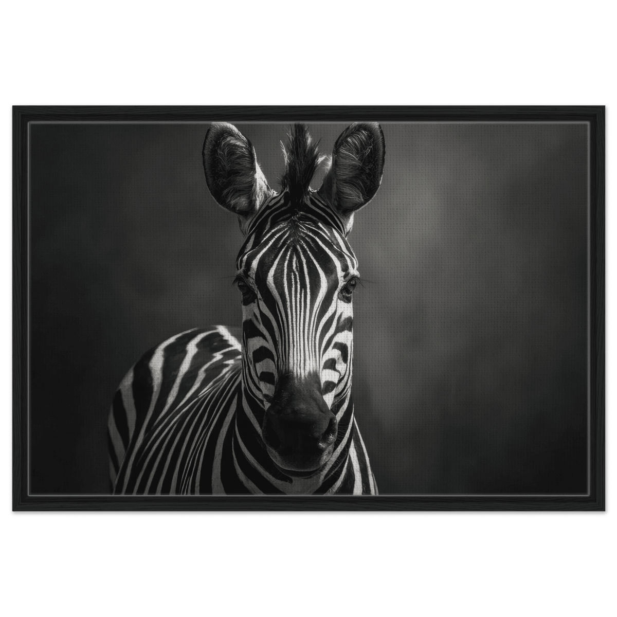 Zebra Head Facing Forward - Shop Ai Art WebShop - Digital Art online Store