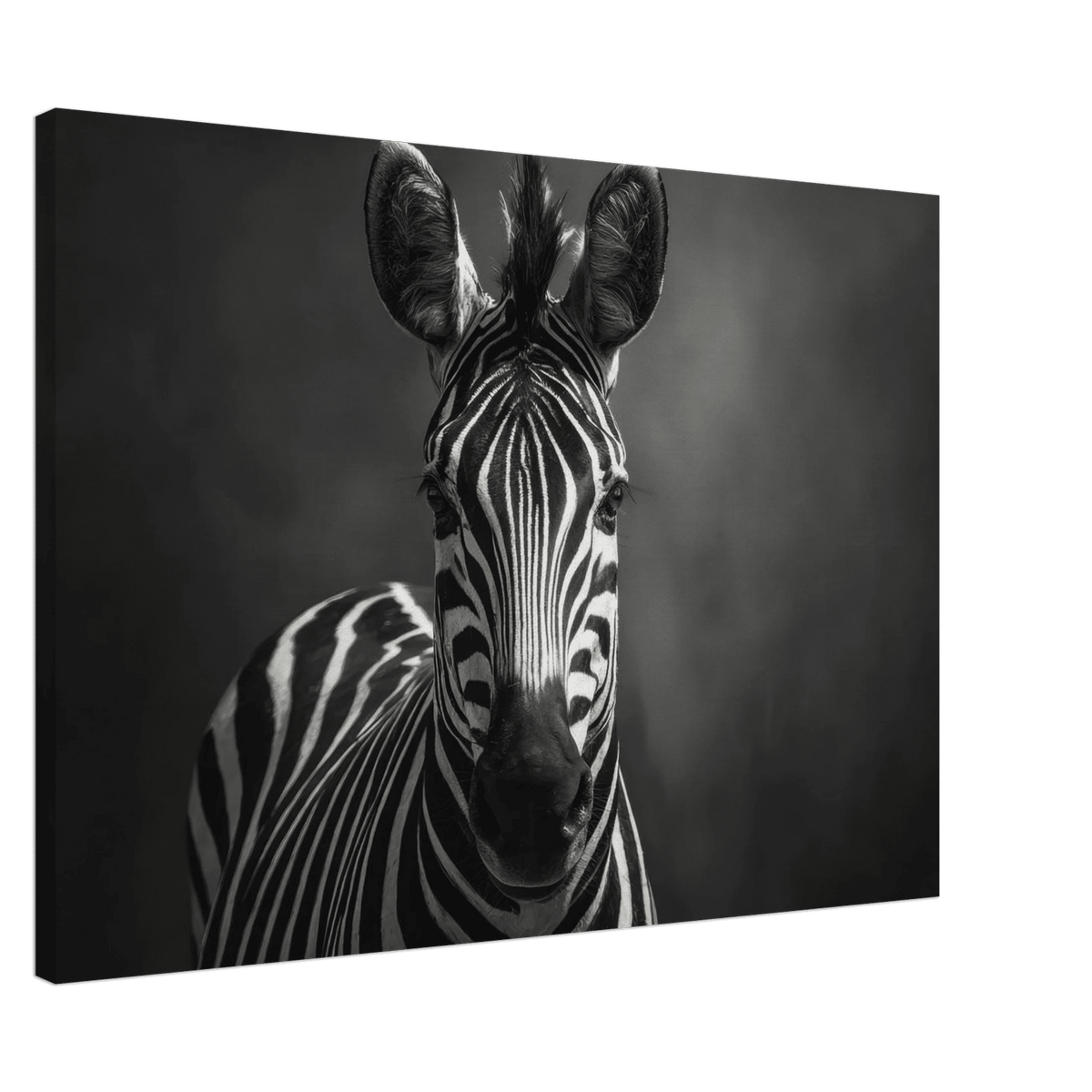 Zebra Head Facing Forward - Shop Ai Art WebShop - Digital Art online Store