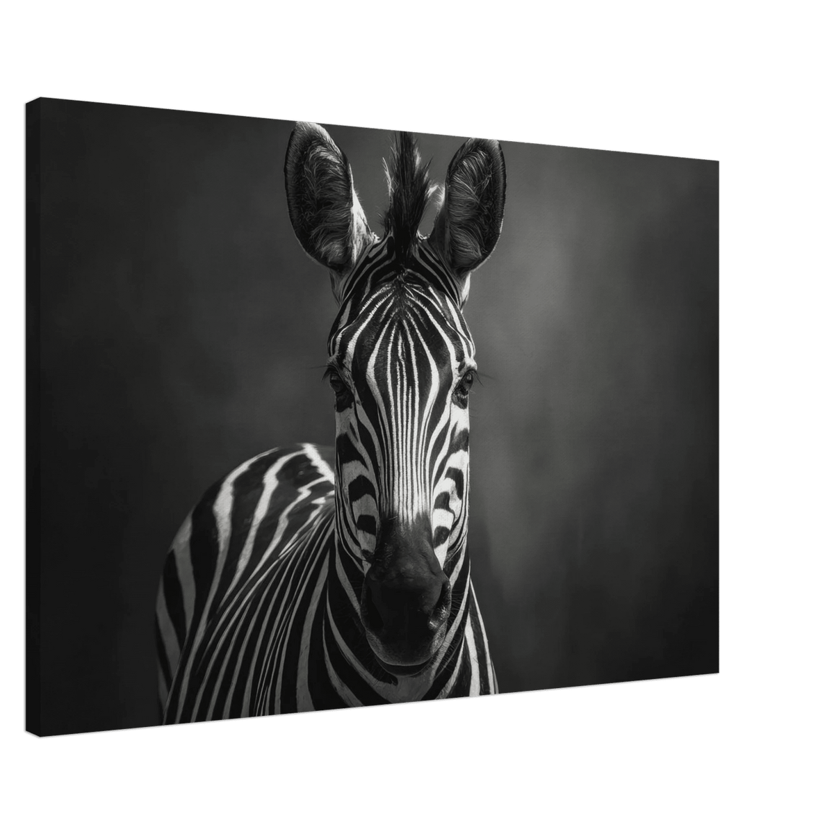 Zebra Head Facing Forward - Shop Ai Art WebShop - Digital Art online Store