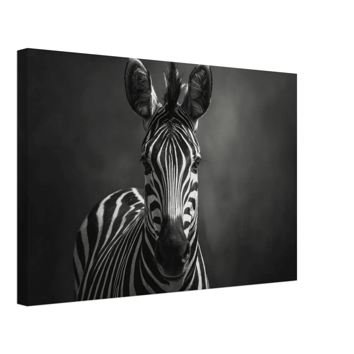 Zebra Head Facing Forward - Shop Ai Art WebShop - Digital Art online Store