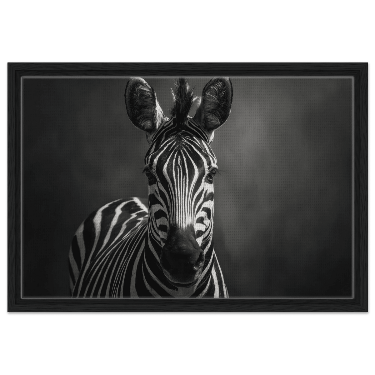 Zebra Head Facing Forward - Shop Ai Art WebShop - Digital Art online Store