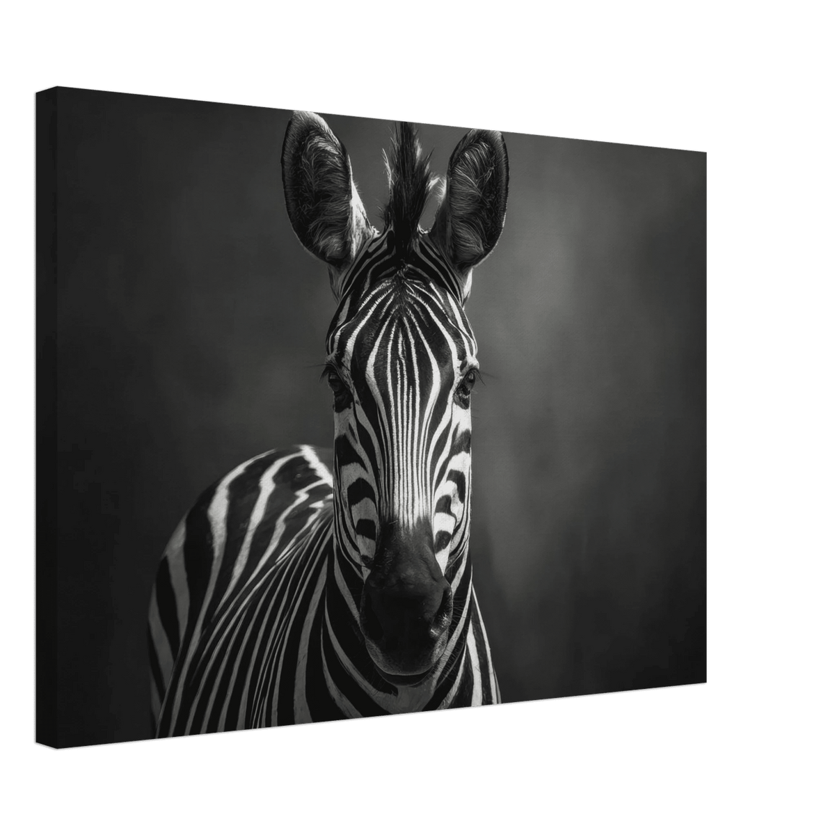 Zebra Head Facing Forward - Shop Ai Art WebShop - Digital Art online Store